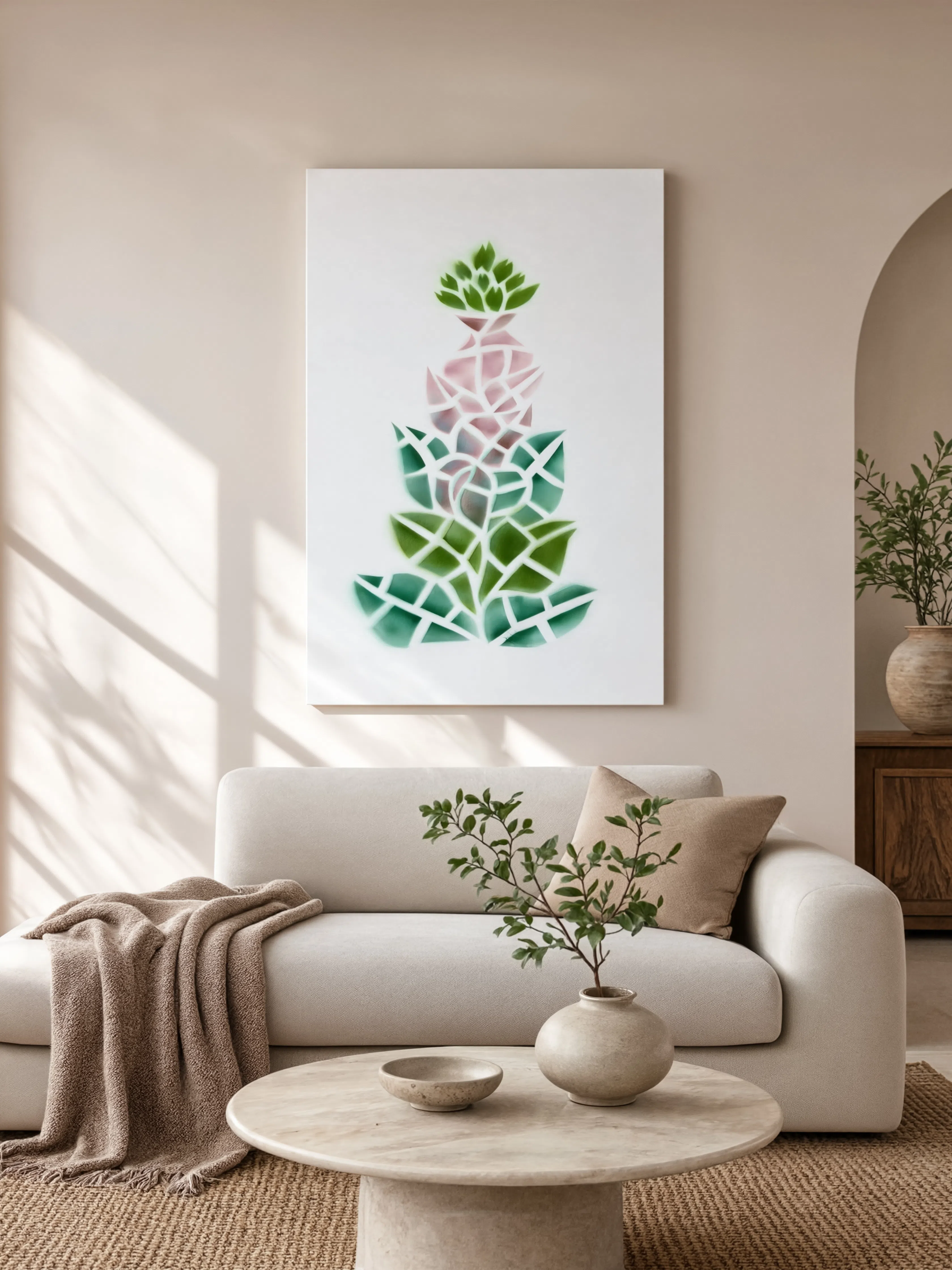Air Brush Floral Painting